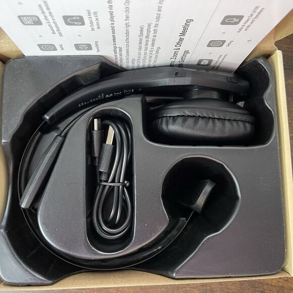 A19 Wireless Headset, Noise Cancelling - Bluetooth, HD Sound/Voice Black - Picture 4 of 4